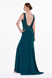 Sequin Open-Back Dress