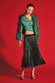DOUBLE-BREASTED CROPPED BLAZER