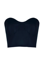 Black Sweetheart Crop Top